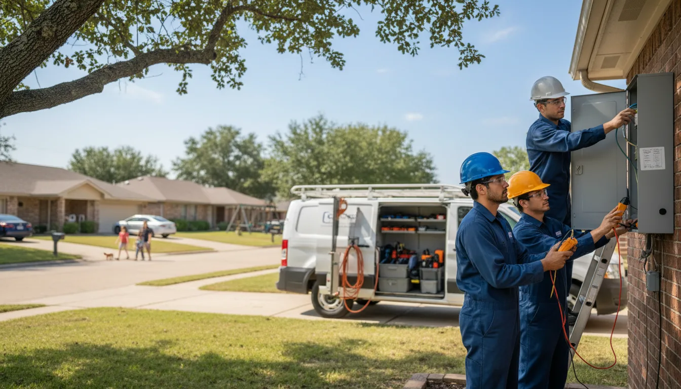 Certified electrician providing emergency electrical services in Crenshaw, MS